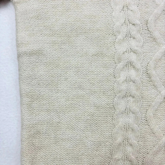 NWT Treasure & Bond Ivory Cableknit Crew Neck “Grandpa” Sweater Size XL - Picture 6 of 16